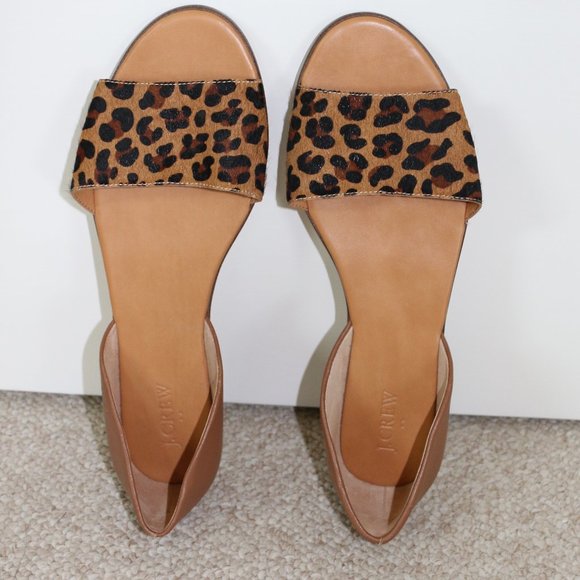 J. Crew Shoes - J. Crew Cheetah Flats / Sandals